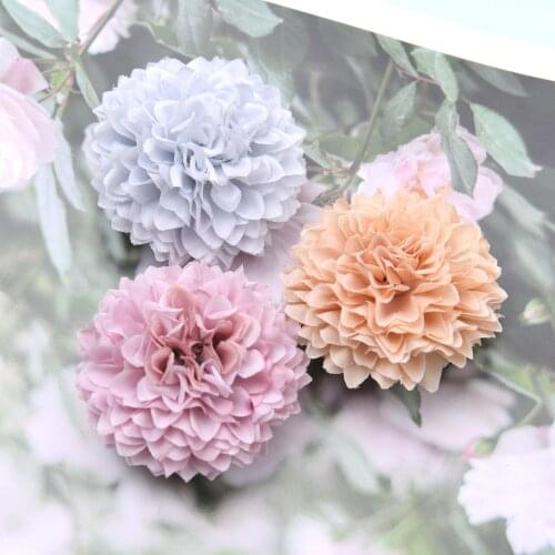 5CM Chrysanthemum Artificial Silk Flower Head For Home Wedding Party Decoration Scrapbooking DIY Hydrangea Flowers Wall