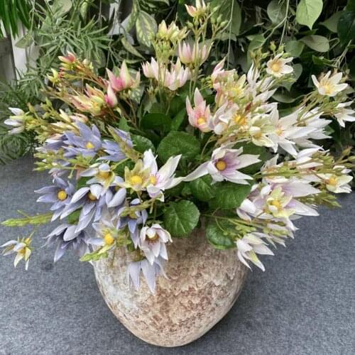 Artificial Flower Non-fading Faux Silk Flower Wide Application Involucrata Fake Flower for Home Decoration Fake Flowers