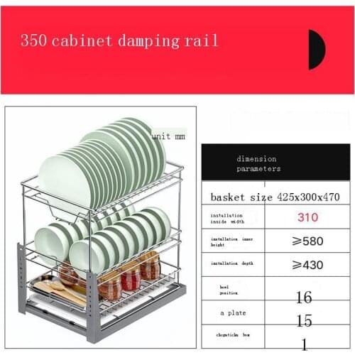 Pantry Armario De Cocina Despensa Stainless Steel Organizer Cozinha Cuisine Kitchen Cabinet Cestas Para Organizar Basket