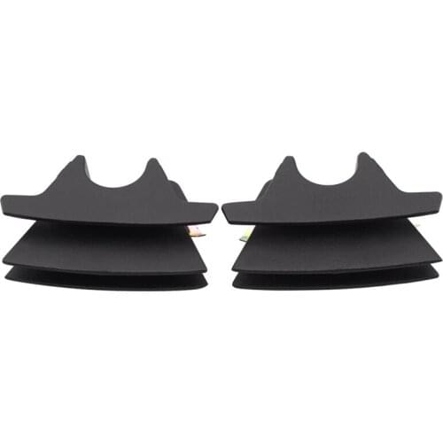Black Aluminum Finned Spark Plug Covers for Softail Breakout Boy Touring Road King Electra Road Street Glide 17-2020