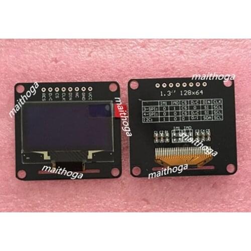 1.3 inch 8P SPI COG White/Blue OLED Display Screen Module SH1106 Drive IC 128*64 I2C Interface