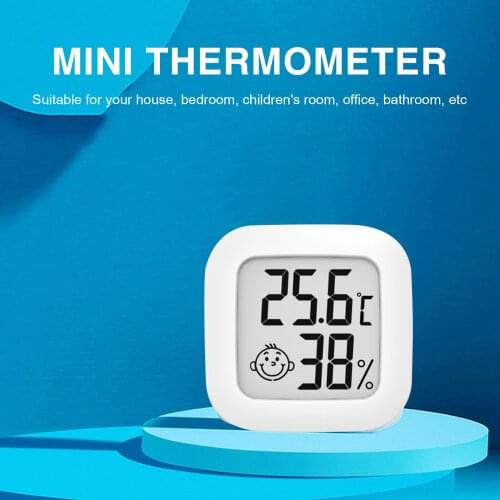 Mini Indoor Temperature/Humidity Meter Easy Read Mini Digital Hygrothermograph Accurate Measurement Instrument Easy Install
