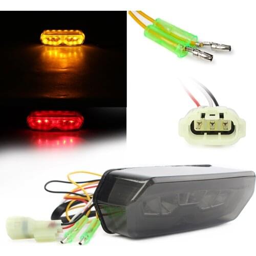 Motorcycle Integrated LED Tail Light Turn Signals For Honda Grom MSX 125 2014 2015 2016 Smoke, Spare Part Accessory