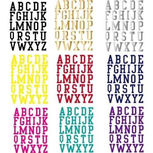 ABC English letter patch stickers on clothes Iron on transfers patches for clothing iron on patch applique vinyl transfer badge