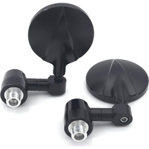 NEW-Motorcycle Mirrors - Round Folding Bar End Rear View Side Mirror for Benelli Leoncino 250 500 502C 752S 302S Motorcycle Acce