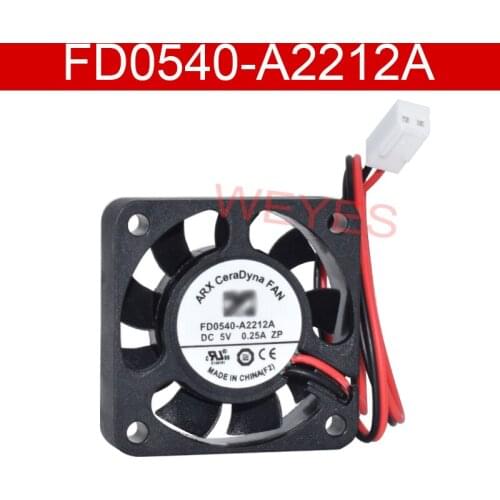 Genuine For FD0540-A2212A 5V 0.25A 4*4cm 2 Wires Cooling Fan Well Tested Working