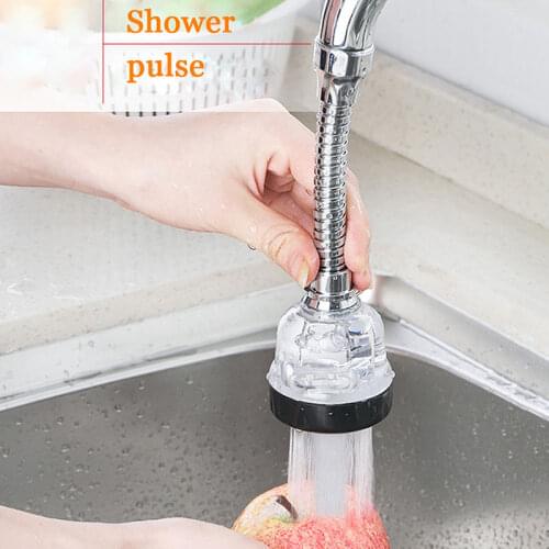 3 Modes Faucet Aerator Moveable Flexible Tap Head Shower Diffuser Rotatable Nozzle Adjustable Booster Faucet Kitchen Accessories