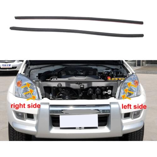 For 2003-2009 Toyota Prado 4000/2700 LC120 Headlight Rubber Sealing Strip Trim Headlamp Decorative Strip Waterproof Strip