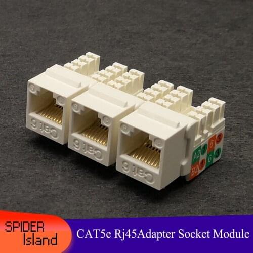 CAT6 Keystone RJ45 Network Module Network Ethernet Jack Cat6 keystone jack Cionnector Adapter