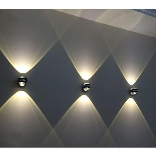 LED Wall Light Aluminium UP and Down Indoor Lighting Light Fixture Wall Lamp For Bedside Living Room Bedroom Aisle Wall Lamp
