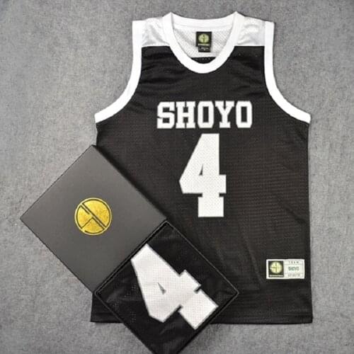 BG basketball jerseys SHOYO 5 HANAGATA jersey Outdoor sportswear training Hip-hop culture black