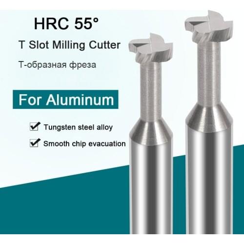 Carbide T Slot Milling Cutter Tungsten CNC Tools Metal Aluminum Steel Copper Machining 4mm 6mm 8mm 10mm 12mm Slotting Endmill