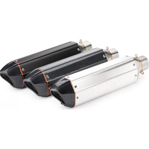 Universal 51mm Motorcycle Exhaust Muffler Pipe With DB Killer Stainless Steel Motorbike Exhaust Modified Scooter Pot Escape