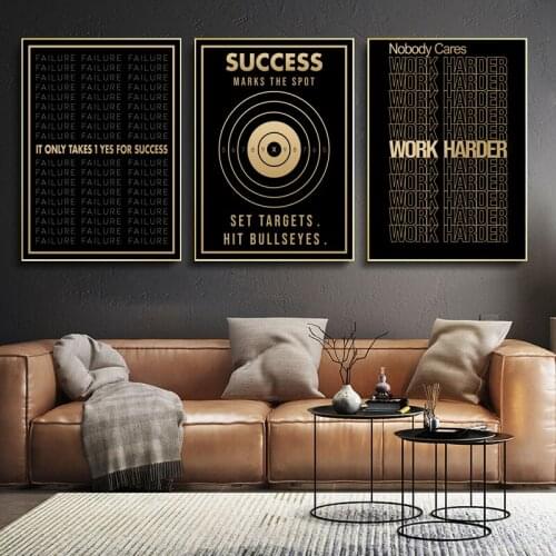 Inspirational Art Canvas Painting Motivational Quote Letter Posters and Prints Wall Art Pictures for Living Room Home Decor