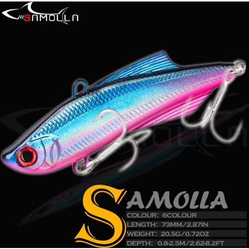 Fishing Tackle Lure VIB Sinking Choking Water Hard Baits Weight20.5g 7.3cm Vibration Pesca Saltwater Bionics Lures For Pike Fish