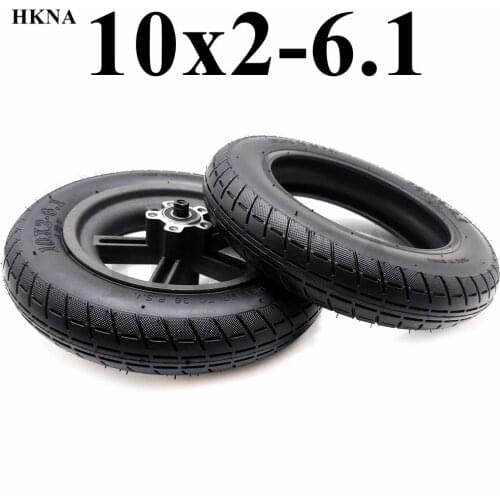 10x2-6.1 Inner and Outer Tyre with Alloy Hub 10x2 Pneumatic Wheel Tire for Xiaomi Mijia M365 Electric Scooter Accessories