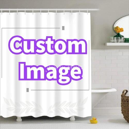 Custom Waterproof Durable Bath Curtains with Personalized Design Bathroom Decor Shower Curtains with Hooks for Girls Boys