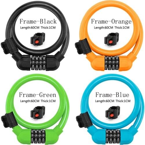 Outdoor Digit Bicycle Chain Lock Anti-theft Anti-cutting Alloy Motorcycle Code Password