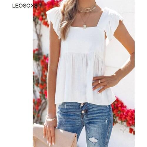 Womens T-shirt 2021 Summer New Fashion Casual Loose Blouse White Shirt Female Temperament All-match Blouse