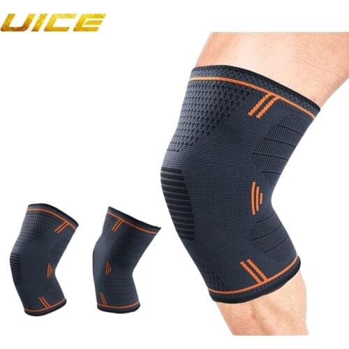 1Pair Silicone Non-slip Sports Kneepad Volleyball Tennis Knee Brace Support
