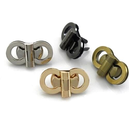 1pcs Metal Bag Turn Lock "8" Shape Twist Lock Clasp for Leather Craft Women Bag Handbag Shoulder Bag Purse Hardware Accessory