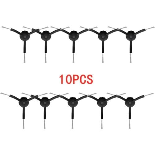 10PCS 3-Foot Black Side Brush Universal for Xiaomi Roborock and Mijia, 1/2/1S Gen rockrobo s5 s6 max pure maxv Mi Robot Kits