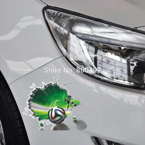 10 x Car-styling 3D Car Sticker Car-covers Football Shooting For Ford Chevrolet Cruze VW Golf Mazda BMW Volkswagen Renault Opel
