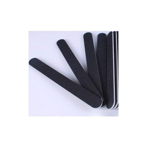1000X Standard Black Nail Files Grit 100/180 (White Center) Beauty Salon Nail Care Tool Lot of 100#NF018