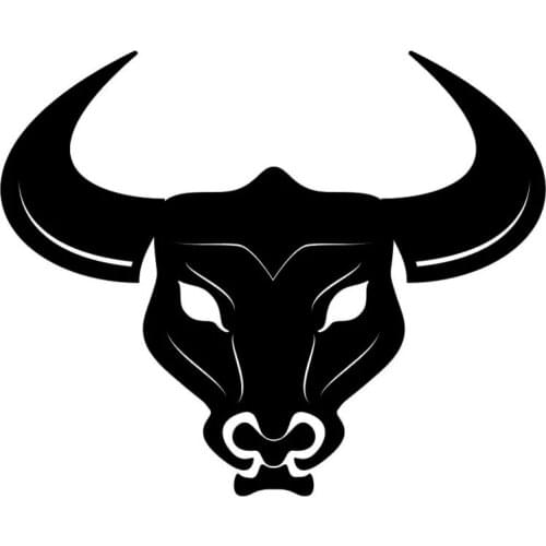 14.1*11.6CM Bull Head Decoration Funny Car Styling Vinyl Bumper Decal Cool Car Sticker