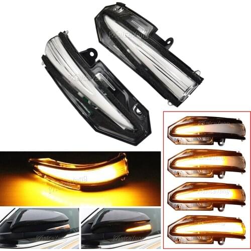 2x For Toyota RAV4 XA40 Highlander XU50 4 Runner 2014-2019 LED Dynamic Turn Rearview Mirror Signal Light Sequential Blinker