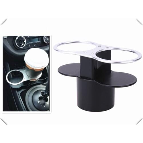 Double hole car accessories cup holder / beverage rack mounting for KIA Avante Sonata Santafe i20 i30