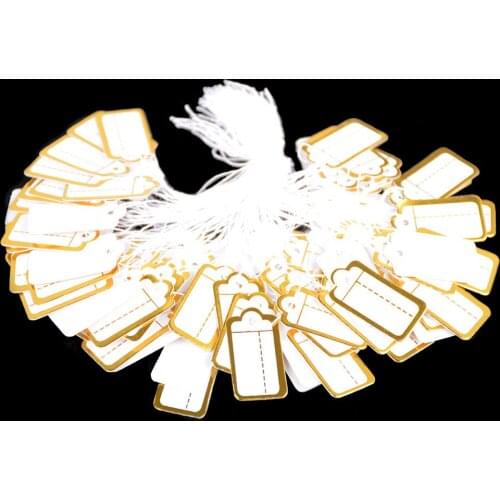 100pcs Multi Cute Brown /white Paper Gift Label Tag Handmade Jewelry Charms Tag DIY Wedding Favors /cookies Decorative Tag Drop