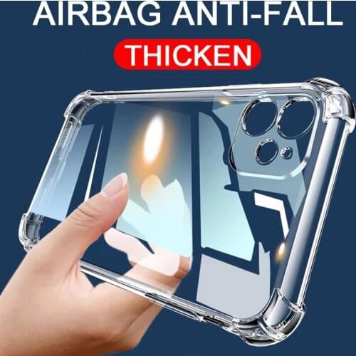 USLION Luxury Shockproof For iPhone 12 11 Pro Max XR XS Back Case TPU Full Lens Protection Cover For 7 8 6 Plus Transparent Case