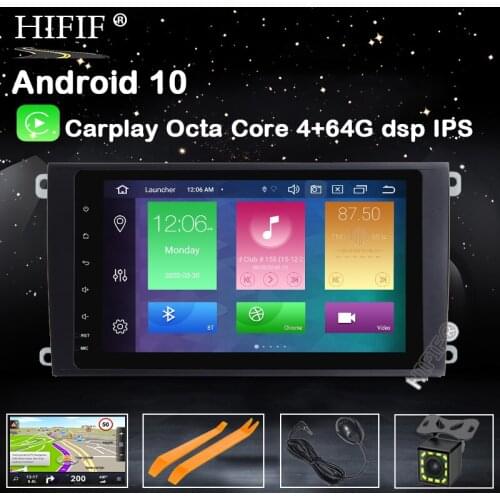 DSP IPS 2 From Android 10 Car DVD multimedia GPS for Porsche Cayenne 2003 -2010 & Cayenne S 2003 -2010 & Cayenne GTS 2003 -2010