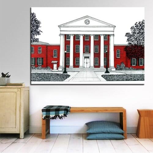 Large size Printing Oil Painting Ole Miss Wall painting Home Decor Wall Art Picture For Living Room painting No Frame