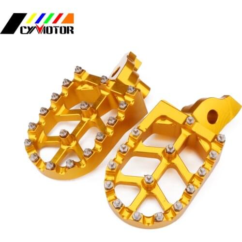 CNC Motorbike Foot Pegs Motorcycle Footpeg For SUZUKI RMZ450 2005 2006 2007 RMZ250 2007 2008 2009 RMZ 250 450 RED GOLD