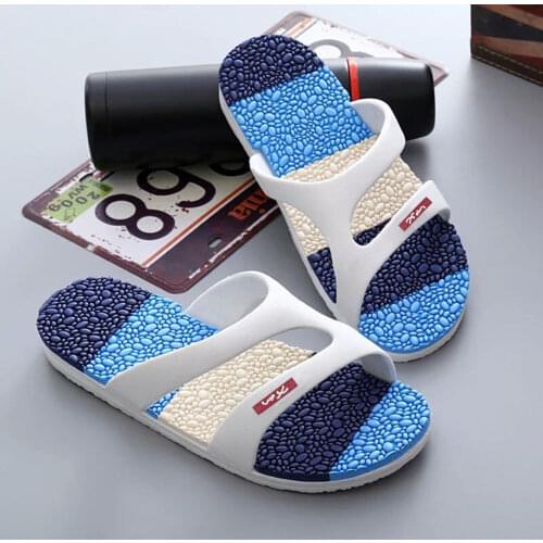 Korean Mens Summer Slippers Lovers Beach Wear Resistant Soft Sole Shoes Fashion Indoor And Outdoor Antiskid Home Sandals