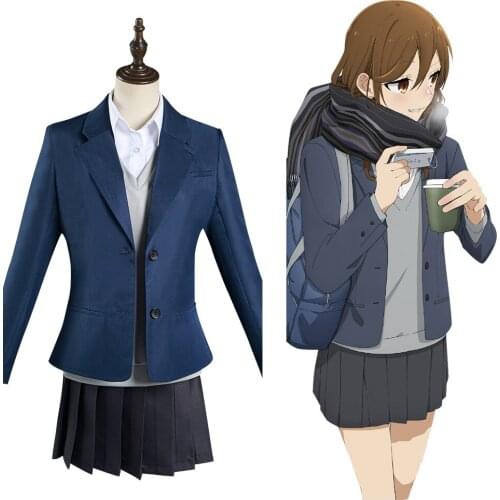 Anime Hori-san to Miyamura-kun Hori Kyouko Cosplay Costume Women School Uniform Outfits Halloween Carnival Suit