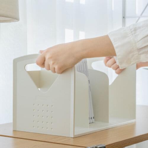 Creative Book Stand Desk Organizer Storage Holder Desktop Magazine Box Stationery Office School Student Supplies