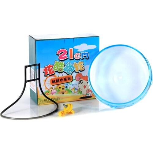 Best 21Cm Big Silent Hamster Chinchilla Running Exercise Wheel Rack Hamster Guinea Pig Sports Balls Toys Hamster Accessories