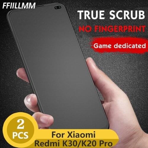2Pcs/lot Matte Protective Glass For Xiaomi Redmi K30 K20 pro Tempered Glass For Xiaomi 9T pro Screen Protector For Redmi Glass