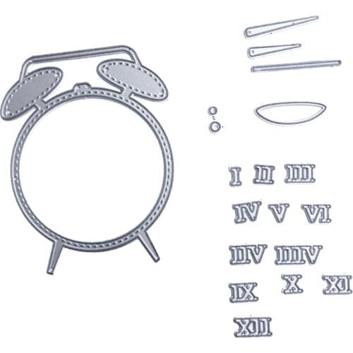 Clock Metal Cutting Dies Stencil DIY Scrapbooking Album Paper Card Template Mold Embossing Decoration