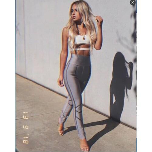 Fashion Sexy Women Sets Pants And Top Elegant Strapless Top Matching daily Sets Sexy Party Wear