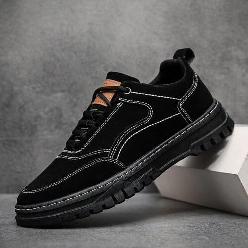 Men Casual Shoes Lace-Up Military Boots Tooling Men Shoes Motorcycle Boots Retro Ankle Lightweight Sneakers Zapatos De Hombre