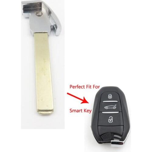Uncut Blade New Smart Key Blade Fit For Peugeot 508 Citroen C4L DS Smart Key Card NO LOGO Cocolockey