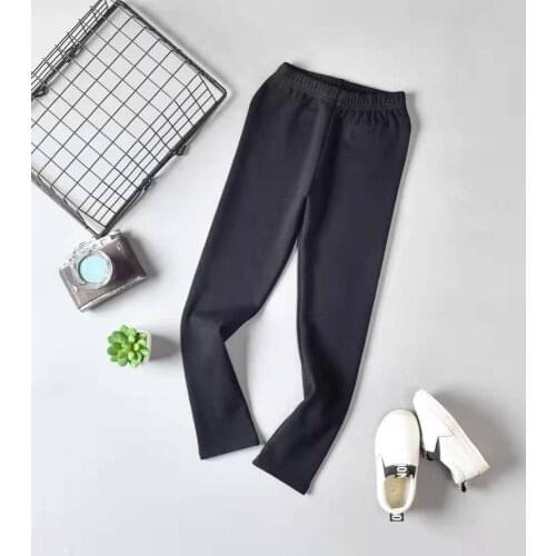 2020 spring and autumn new girls leggings spring and autumn childrens cotton childrens wild solid color childrens pants