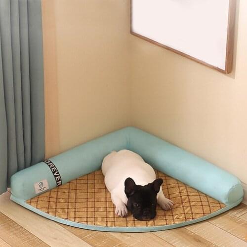 New Style Pet Sofa Summer Cool Corner Kennel Kennel Cooling Cat Bed Removable and Washable Puppy Cool Cushion Suitable Large Dog