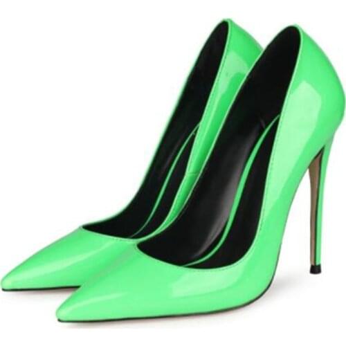 SHOFOO shoes.Fashion womens shoes. About 12 cm high heels. Stiletto shoes. Pointed toe pumps.SIZE:35-46