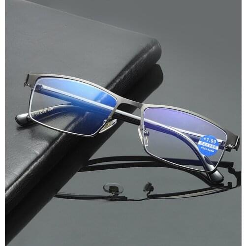 Anti Blue Light Reading Glasses Men Antifatigue Presbyopia Eyeglasses Women Clear Lens Computer Eyewear Diopter +1.0 2.0 3.0 4.0