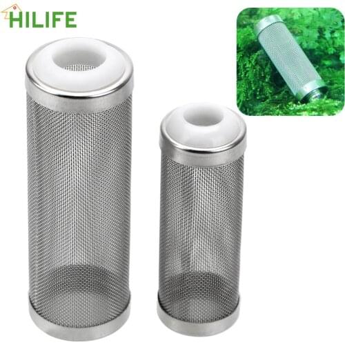 Inflow Inlet Protect Shrimp Net Special Shrimp Cylinder Filter Aquarium Accessories S/L Size Stainless Steel Filter